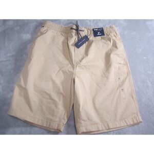 Tommy Hilfiger TH Flex Mens Shorts‎ Beige 9" Inseam Drawstring Casual Medium